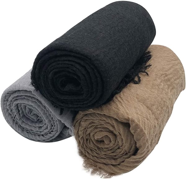 Dame Skjerf Sjal for Alle Årstider 3 stk. Skjerf Wrap Skjerf
