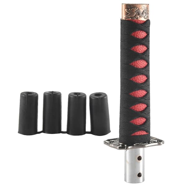 Ar Vaihdekepin nuppi Katana Metalli +punainen 15cm