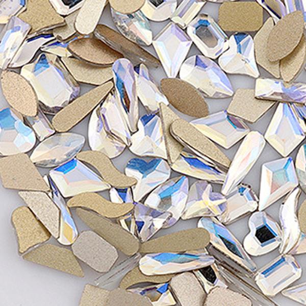 Flad Ryg Nail Krystaller, Rhinestones til Neglekunst Design