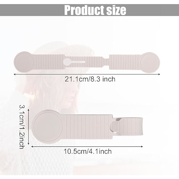 2-pack magnetiska hattklämmor, hattklämmor