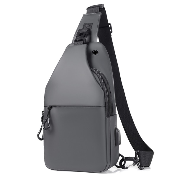 Small Black Sling Crossbody Backpack Shoulder Bag for Men