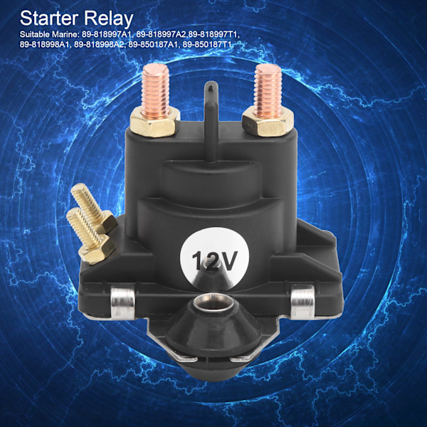 Starterrelæ til Yamaha 25‑40HK Industrielle Forbrugsvarer 89‑818997A1 89‑850187T120HK 25‑40HK 12V