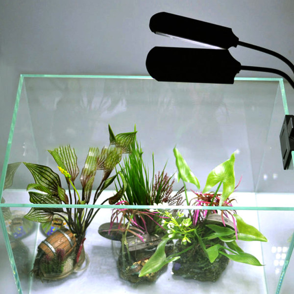 Akvarielampe med Klips og Indbygget Timer, Klemme Akvarielampe