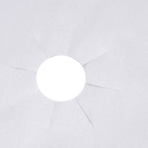 4 kokplattsskydd Teflon-belagda non-stick gasspis toppskyddsplattor, kök matlagning silver 27x27cm 0.1mm