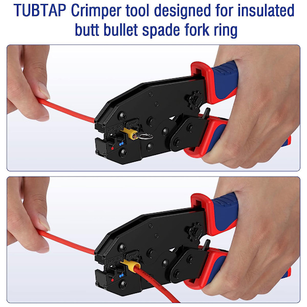 Krympeverktøysett for kabelskoformer, Kabelsko-tang, Krympeverktøy, Kabelsko-sett med 350 deler, Elektriske koblinger, Krympekontakter