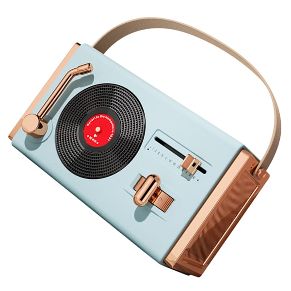Sininen Ulkoilma Bluetooth-kaiutin Kannettava Koristeellinen Korkea Äänenlaatu USB-tikkujen Tuki Retro Bluetooth-kaiutin Olohuoneelle Toimistoon