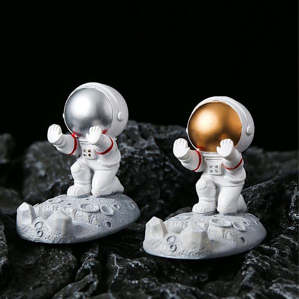 Telefonstativ Skrivbordstillbehör Harts Astronaut Figurer Heminredning