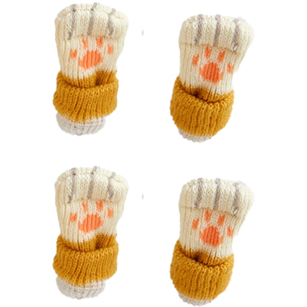Stolsstrumpor Bordbensdyna med söt katt tass design golvskydd