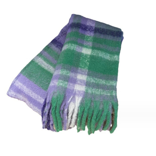 Halsklæde til Mænd Kvinder Halsklæde Tartan Vinterhalsklæde Blødt Kashmir