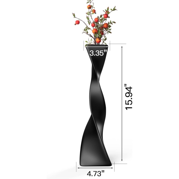 Høy gulvvase i keramikk, moderne hjemmedekor, blomstervase for