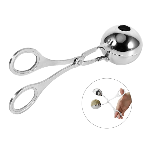 Hemmagjord, Non Stick Meat Melon Baller Maker Rostfritt Stål Deg Köttbulle Scoop Liten