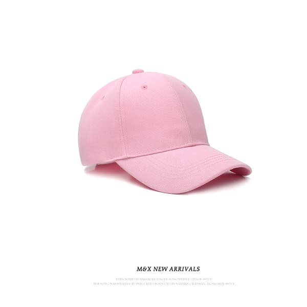 Rosa hatt Enfärgad hatt vår och sommar solskydd baseballkeps