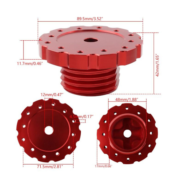 Spelratt Adapter Professionell Aluminium Ratt Adapter för Thrustmaster T300 T500 TS PC TS XW Röd