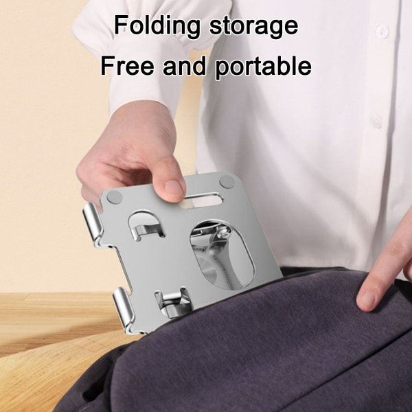 Tablet-stativ, foldbar og roterbar, og