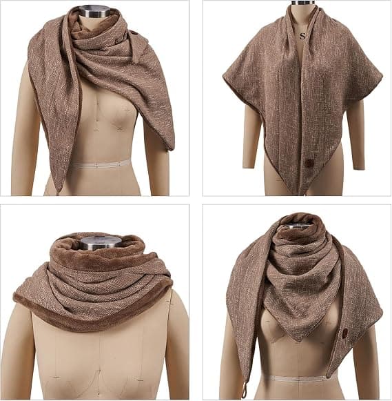 Gulgrön Mode Herr Dam Bomull Triangelscarf med Retro B