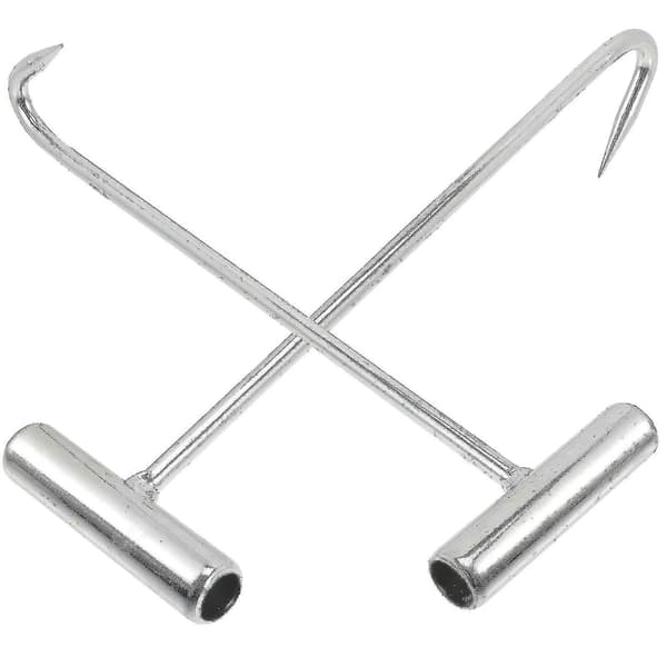 2 st Xtool brunnslockskrok lyftkrok dörrlyftkrok brunnslockslyftare avloppslock lyftkrok avloppslockskrok