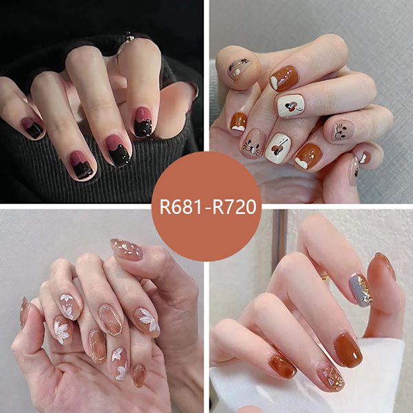 Joefnel Press on Nails - Europeiska falska naglar Press on Nails UV