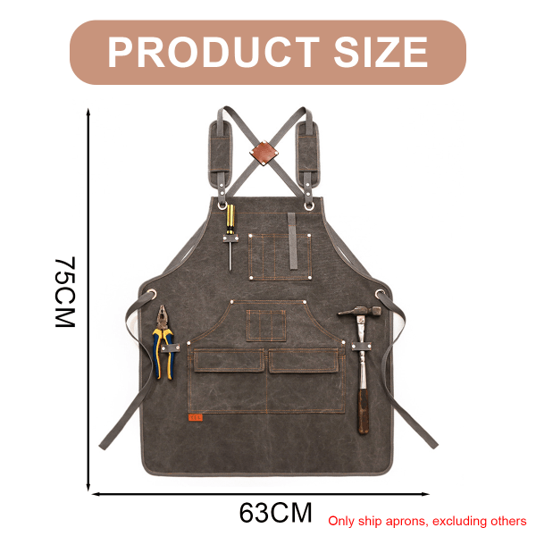 Woodworking Apron, Heavy Duty Canvas Working Tool Apron with