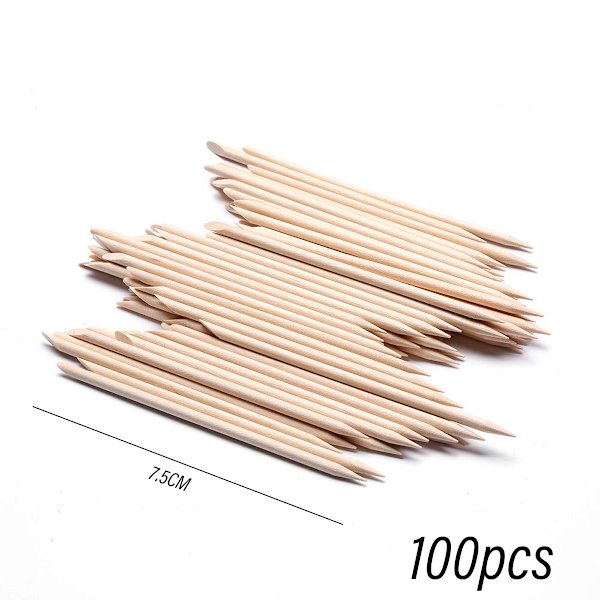 1 st Nail Art Sticks - 100 st per förpackning, erbjuder mångsidig nagelvårdsupplevelse