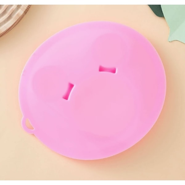 Bärbar Sugkoppstallrik i Silikon för Småbarn, Säker för Bebisar Livsmedelsgodkänd Silikon Ergonomiskt Designat Bestickset för Självmatning, Bärbar Non