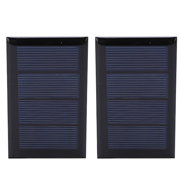 2 stk. 2V 210mA Mini Solpanel Polysilicium Solcellepanel 80x50mm til DIY Projekt