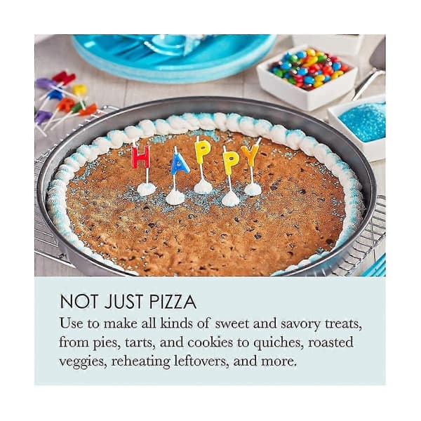 Pizzapande Bageform Non-stick Rund Bageplade til Kit Pizzapande 15 Tommer