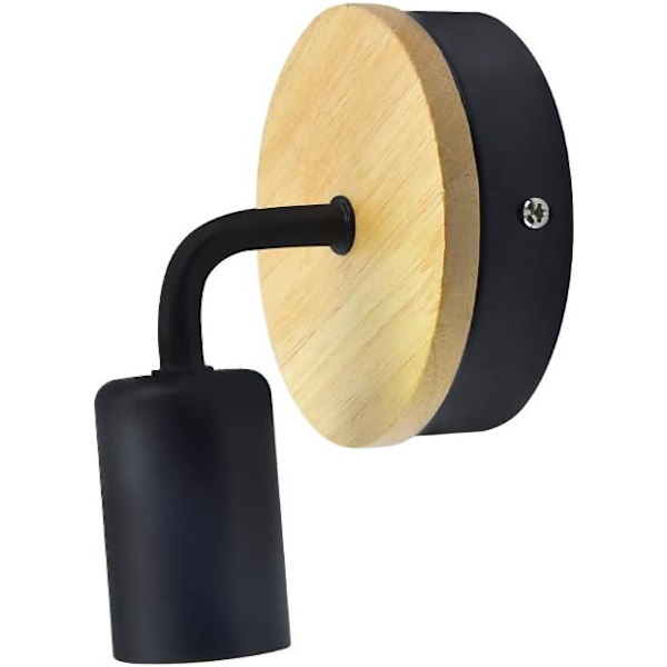 Klemmeholder med 2 fatninger med switch 360 graders svanehals