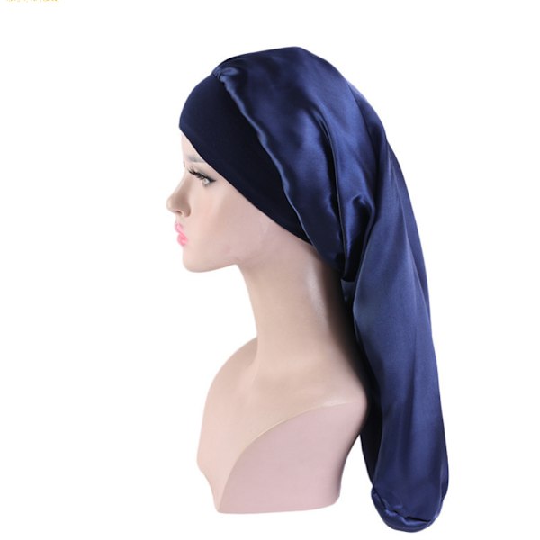 Siden Satin Bonnet för Kvinnor, Premiumkvalitet Satinmaterial med Bekväm Sömn för Långt Hår & Dubbla Lager Satin Skydd,