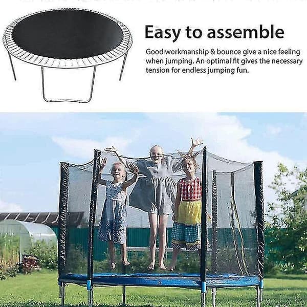 8ft Väderbeständig Rund Trampolin Ersättningsmatta Hoppduk Trädgård Elastisk Studsmatta För