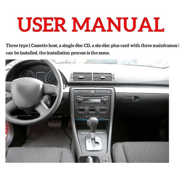 Bil Bluetooth Aux Handsfree USB Adapter Musik Ljudkabel För A3 8l 8p A4 B5-b7 A6 4b A8 4d