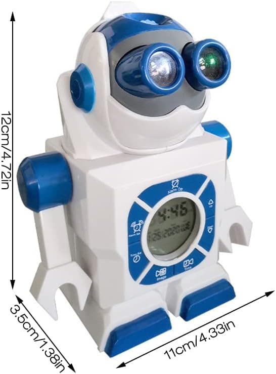 1 st Robot LED Väckarklocka, Robot Väckarklocka för Barn, Robo för Flickor