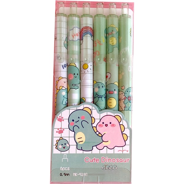 Søde Kuglepenne Sort Blæk, 0,5 mm Gelpenne Nice Kawaii Kontor Skole