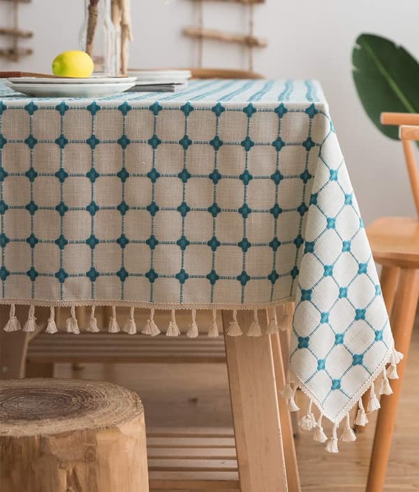 Moderne rektangulær dug 140x180cm vaskbar pletafvisende