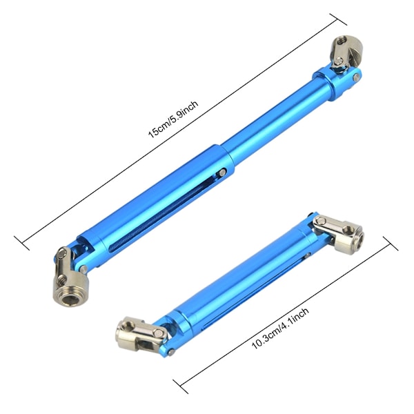Legering Drivaxel Kit RC Bil Uppgradering Delar för RGT 86100 1/10 RC Crawler (Blå)