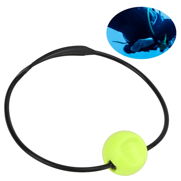 Dykke-Scuba Tank Cylinder Banger Knocker Bold Under Vand Signal Enhed til Udendørs Sport (Sort Rem Gul Bold)