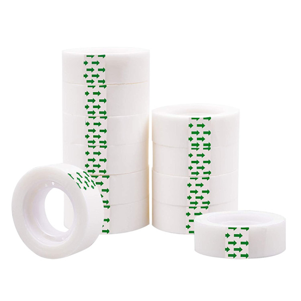 Usynlig Tape Efterfyldning til Dispenser 12 Ruller 0,7 Tommer
