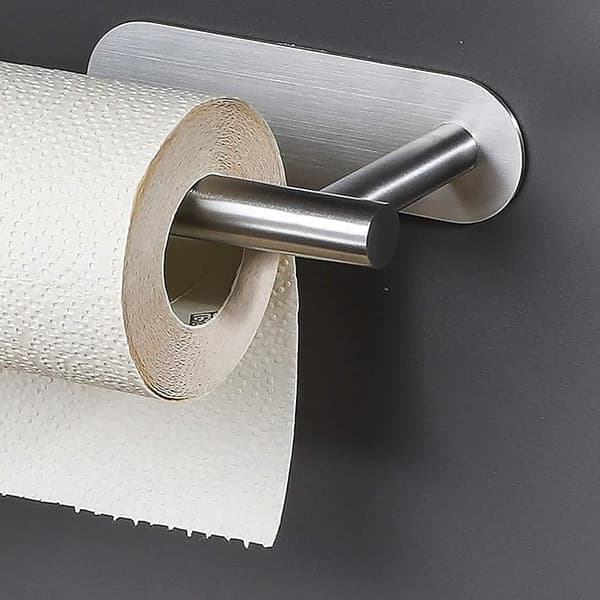 Kjøkkenrullholder Rustfritt Stål Papirhåndkleholder Sølv 35,1 x 10
