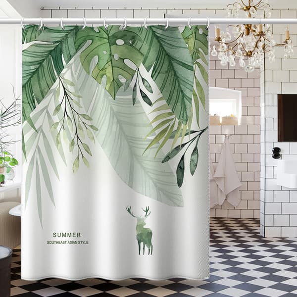 Muggbestandig dusjforheng 180x200cm, maskinvaskbart stoff Sh