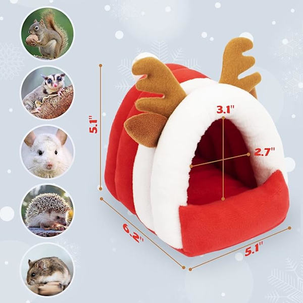 Hamsterhule Senge Lille Dyrehus Mini Skjulested Varm Rede Blød
