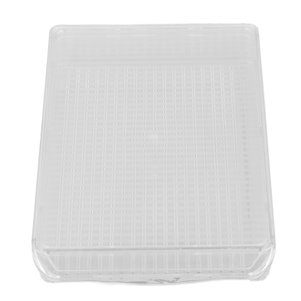 Mångsidig lådorganisatör med transparent design för snabb identifiering av föremål, bärbara behållare är perfekta för förvaring av drycker, ostar och kött