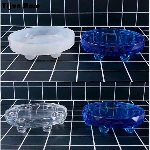 2x Nye Kreative Mini Harpiks Bordforme Silikonforme Epoxyforme Udstillingsbordforme DIY Håndværk T