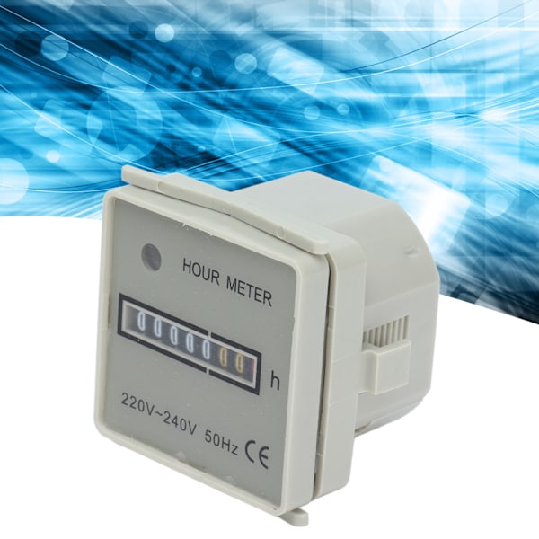 Timräknare Mekanisk Timräknare Industriell Timer med Indikator HM‑2/UWZ48 220‑240V 0.3W