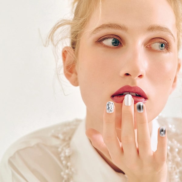 Kvinnors falska nagellim akryl falska nagelset återanvändbart set set av 24 delar