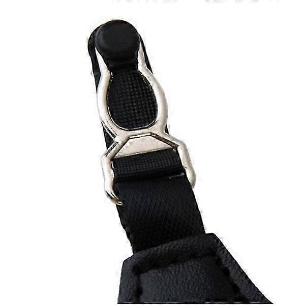 Par justerbare strømpeholdere til mænd (sort) Black 30.00X2.50X0.30CM