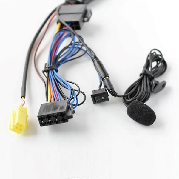Bil Bluetooth 5.0 Aux-kabel Mikrofon Handsfree Mobiltelefon Gratis Samtalsadapter För Rd09 Radio