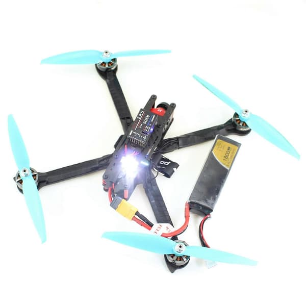 1 Styk Xenon Natfrekvens Flash Auto Strømindgang Til Rc Multi-rotor (dobbelt Lampe 5-26v Spænding)