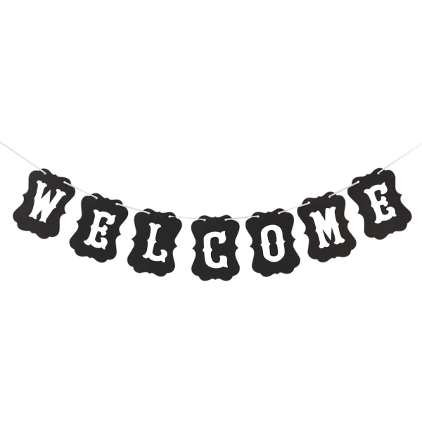 Velkommen Banner Skilt - Stor, Velkommen Hjem Banner | Perfekt for