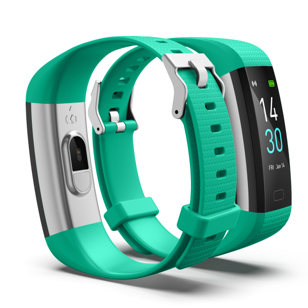 Ny Smart Armband Fitness Tracker med blodtrycksmätare, Green