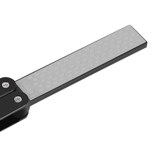 Udendørs Camping Foldbar Dobbeltsidet 400/600# Slibestein Slibeværktøj (Sort)