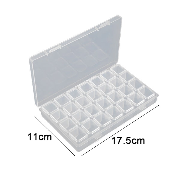 Rhinestone Organizer Box, 3D akryl Nail Charms förvaringsbox style 1